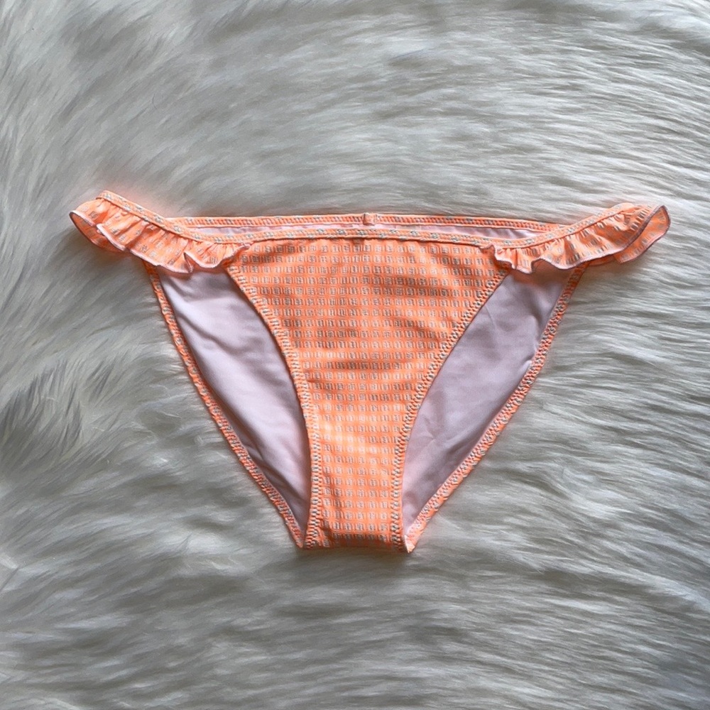 NWOT Aerie Gingham Ruffle Bikini Bottom Size Medium